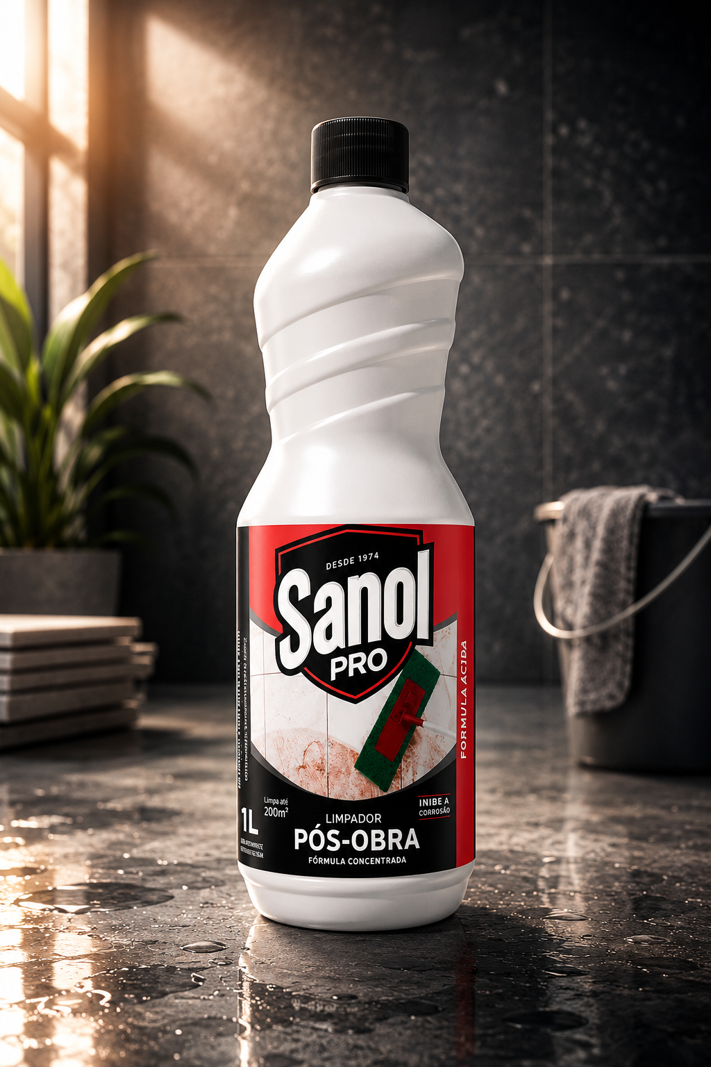Sanol Pro Pós-Obra — Limpador concentrado com fórmula ativa